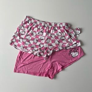 NWT hello kitty pajama shorts two pack